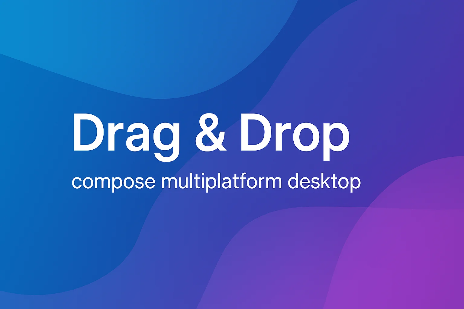drag and drop